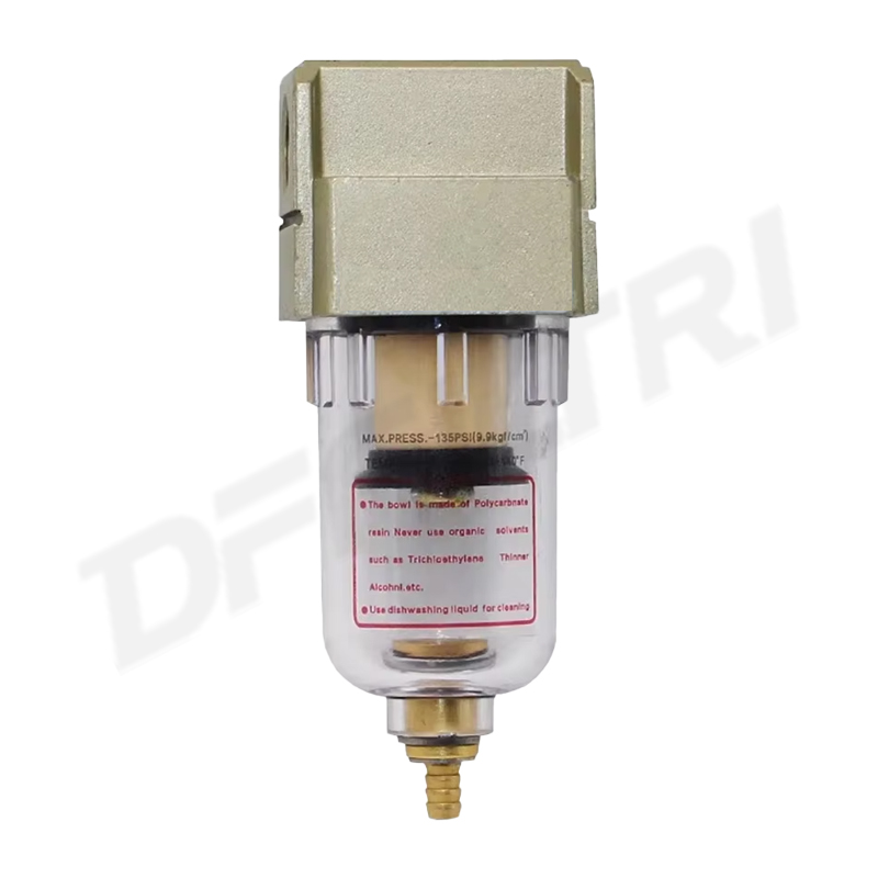 Compressed air filter oil-water separator