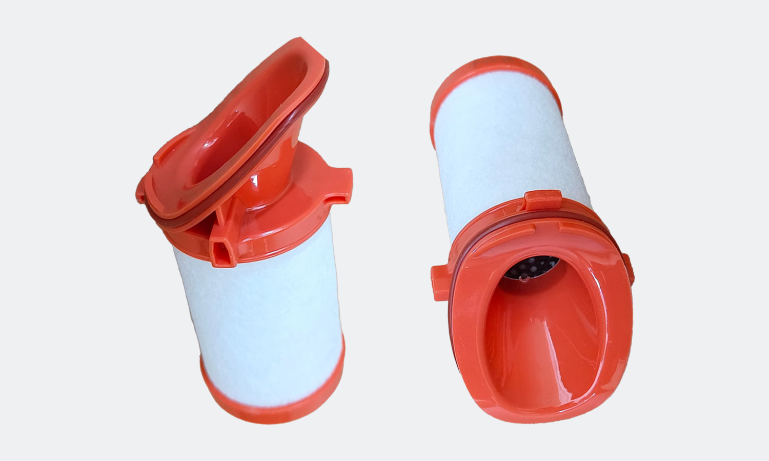 Installation of compressed air pipeline filter element for air compressor accessories